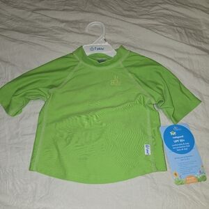 i play. Bright Green Kids Rashguard, Rashguard, 24 Months, UPF 50